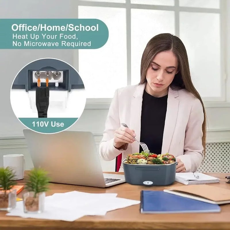 Portable Electric Lunch Box with Heating Function for Car and Home Use