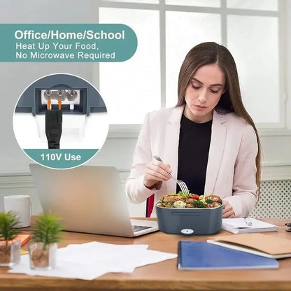 Portable Electric Lunch Box with Heating Function for Car and Home Use