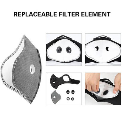 Reusable Anti Pollution Face Mask with Breathable Filter
