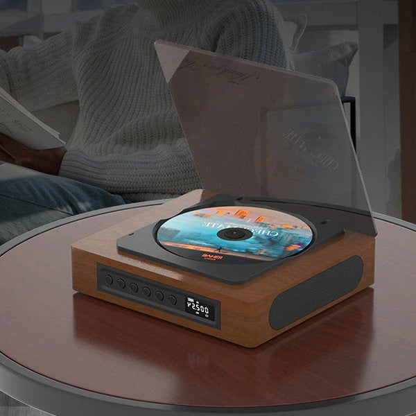 Portable CD Player with Wireless Streaming and FM Radio, LCD Display