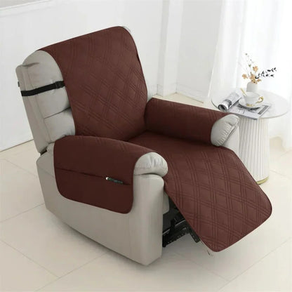 Pet Friendly Quilted Recliner Cover, Water Resistant Armchair Slipcover
