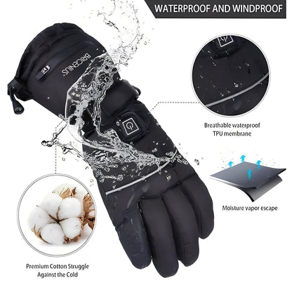 Rechargeable Electric Heated Gloves for Winter