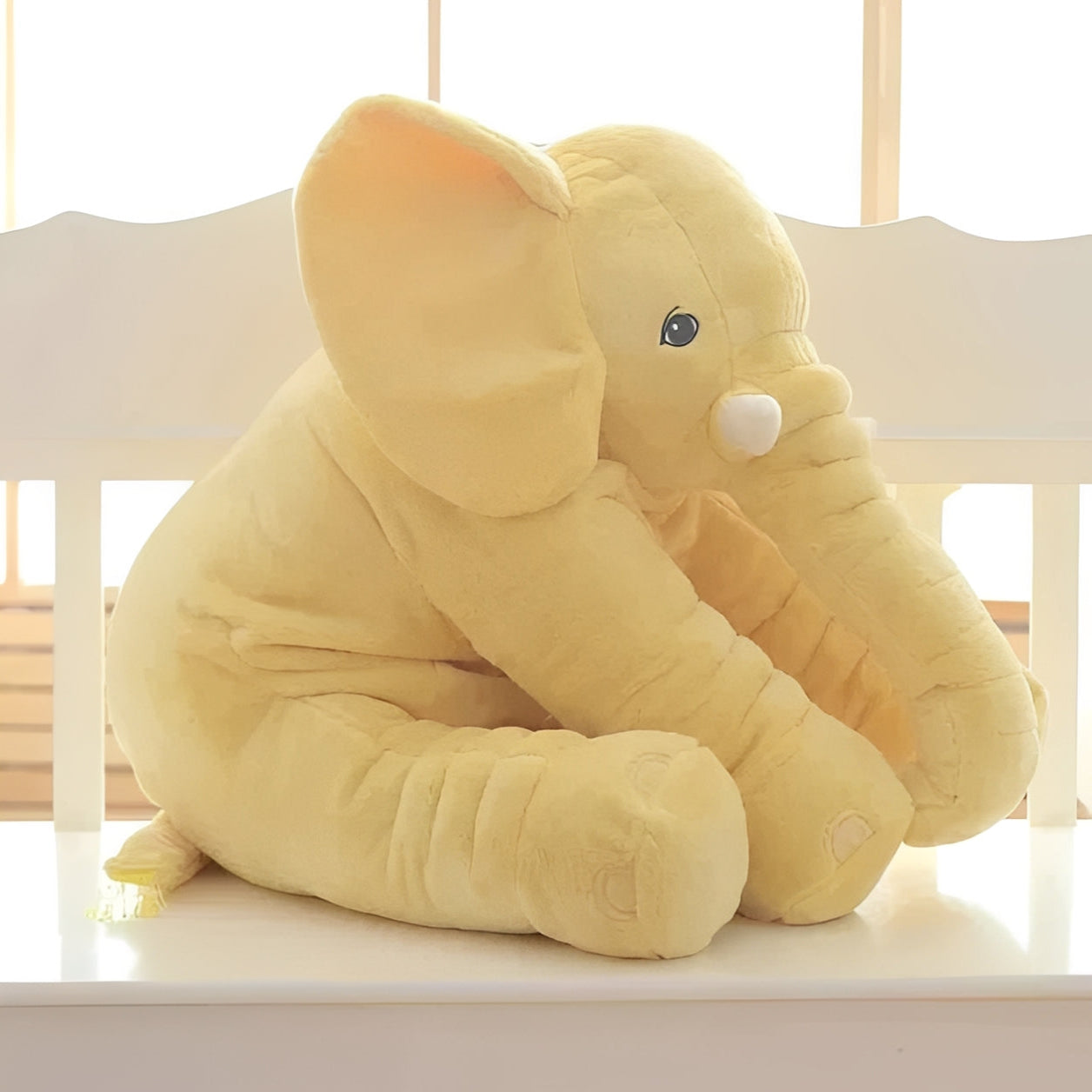 Elephant Plush Support Pillow for Play and Lounging