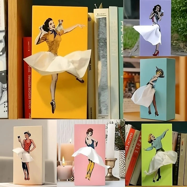 Decorative Tissue Box, Skirt Design for Home