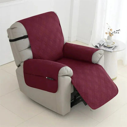 Pet Friendly Quilted Recliner Cover, Water Resistant Armchair Slipcover