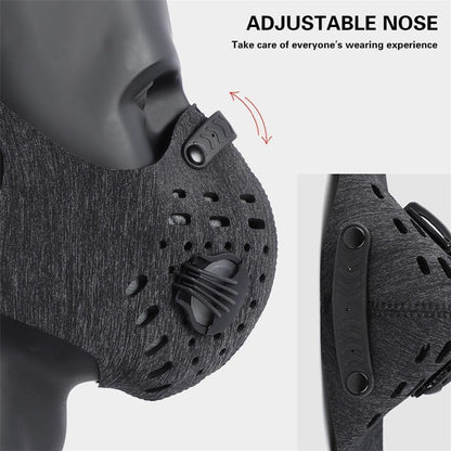 Reusable Anti Pollution Face Mask with Breathable Filter