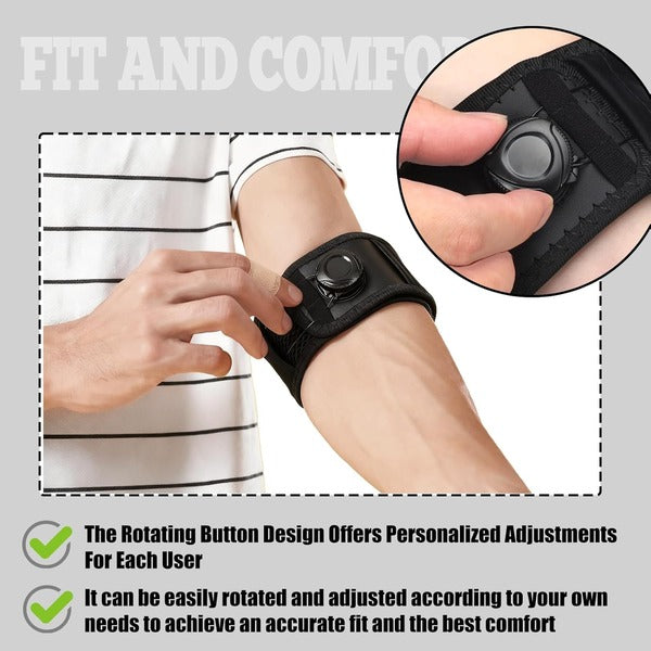 Adjustable Elbow Support Brace with Dial Compression Knob