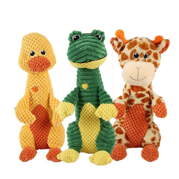 Rugged Plush Toy and Sturdy Fabric Plaything for Pets