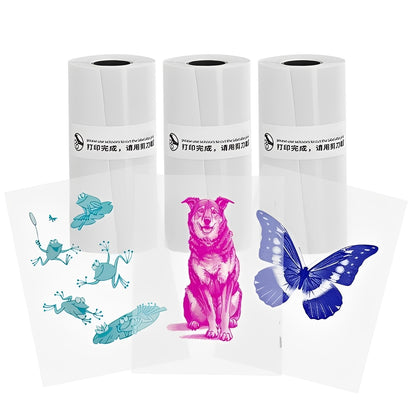 Inkless Thermal Sticker Printer with Bluetooth, Portable Photo Printer