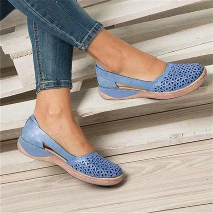 Casual Flats with Wide Toe Box and Built In Arch Support for Women