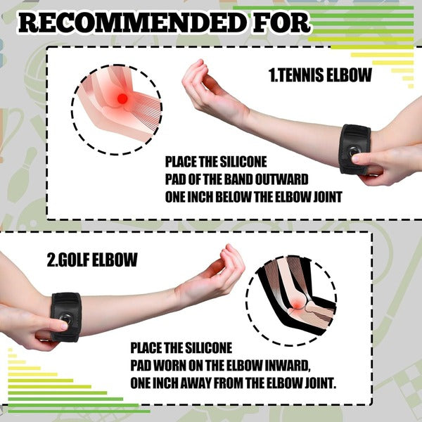 Adjustable Elbow Support Brace with Dial Compression Knob