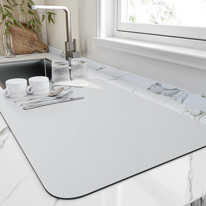 Absorbent Dish Drying Mat for Kitchen Countertops