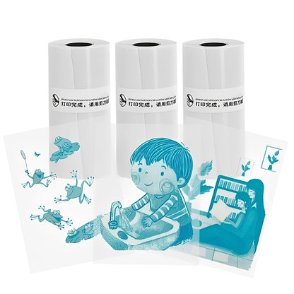 Inkless Thermal Sticker Printer with Bluetooth, Portable Photo Printer