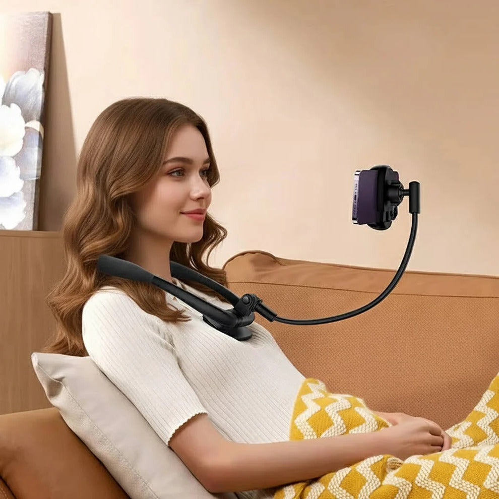 Cell Phone Holder with 360 Degree Rotation for Desk and Bedside