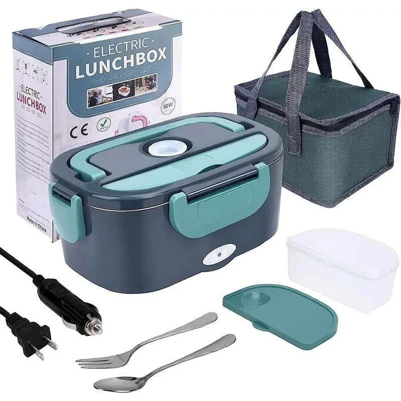 Portable Electric Lunch Box with Heating Function for Car and Home Use