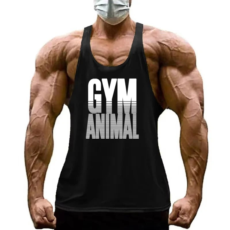 Athletic Cotton Stringer Vest with Slim Muscle Cut for Men