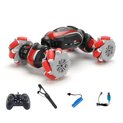 Gesture Control Stunt RC Car with Double Sided Driving Design