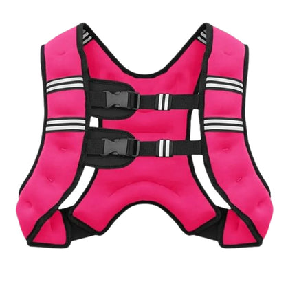 Reflective Adjustable Weight Training Vest for Fitness and Endurance Workouts