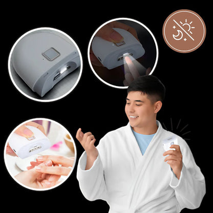 Electric Nail Clipper with Automatic Grinding and Built In Light, Two Speed Settings