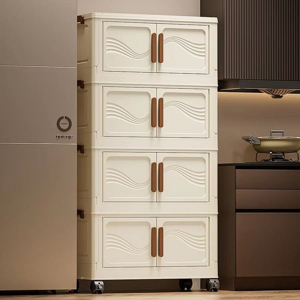 Modular Storage Bins with Hinged Doors and Water Resistant Seal