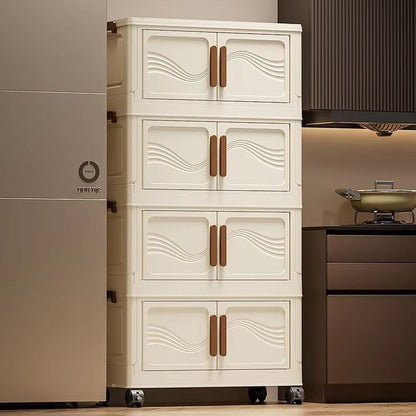 Modular Storage Bins with Hinged Doors and Water Resistant Seal