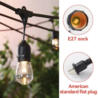 Bright LED Waterproof Outdoor String Lights Garden Decoration