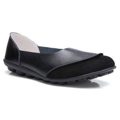 Ladies Broad Width Suede Moccasin Loafers with Soft Cushioned Insole