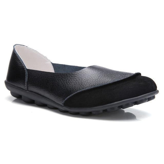 Ladies Broad Width Suede Moccasin Loafers with Soft Cushioned Insole