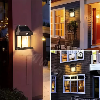 Solar Powered Outdoor LED Security Light with Motion Sensor Detection