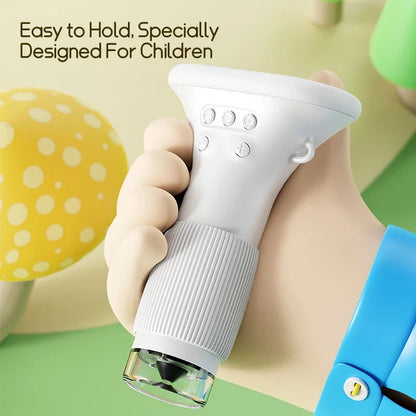 Portable Mini Microscope for Kids, 1000X Zoom Outdoor Science Exploration Tool