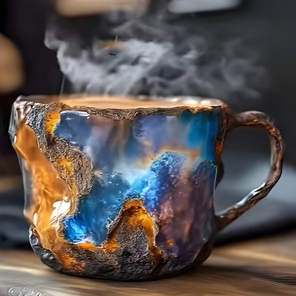Crystal Look Coffee Mug with Handle and Heat Resistance