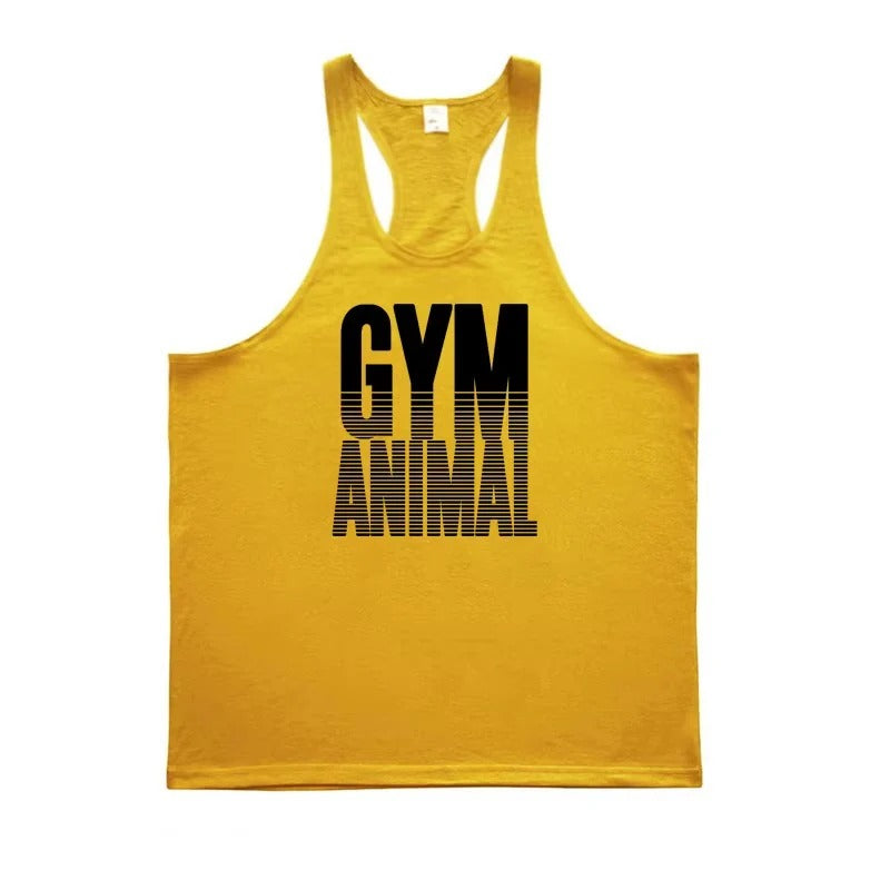 Athletic Cotton Stringer Vest with Slim Muscle Cut for Men