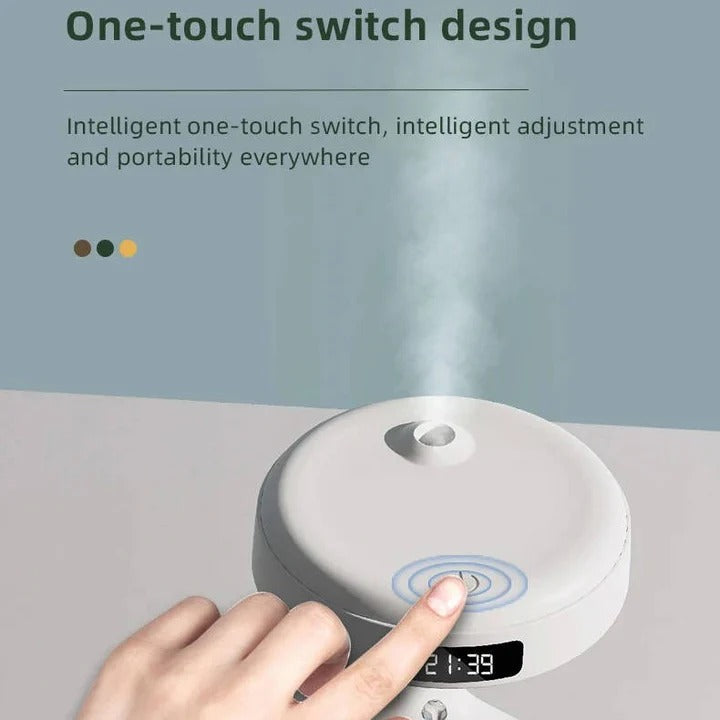 Rechargeable Humidifier with Adjustable Mist and LED Display