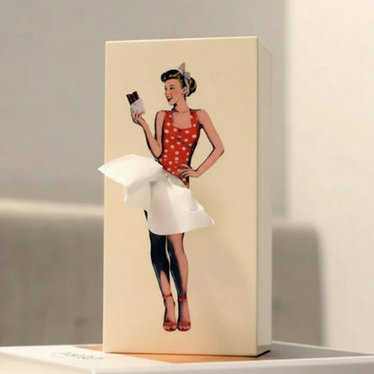 Decorative Tissue Box, Skirt Design for Home