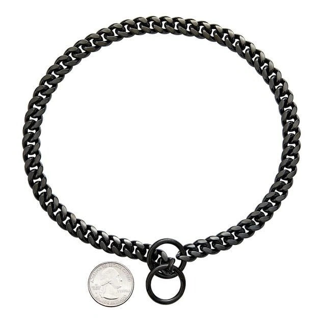 Stainless Steel Chain Dog Collar in Multiple Colors