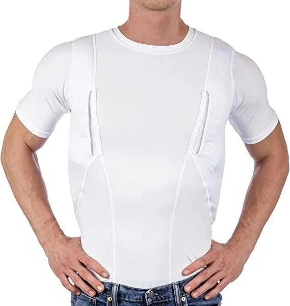 Men Compression Tank with Dual Side Pockets for Daily Essentials