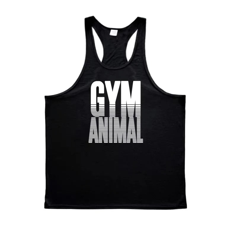 Athletic Cotton Stringer Vest with Slim Muscle Cut for Men