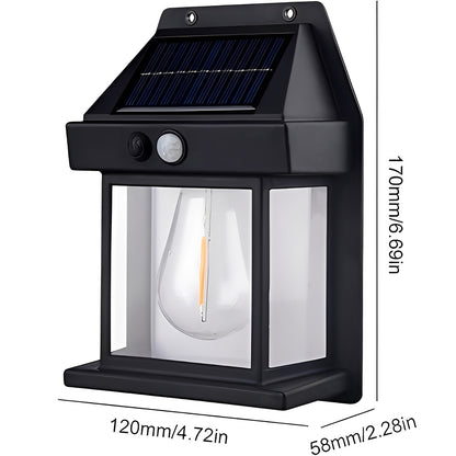 Solar Powered Outdoor LED Security Light with Motion Sensor Detection