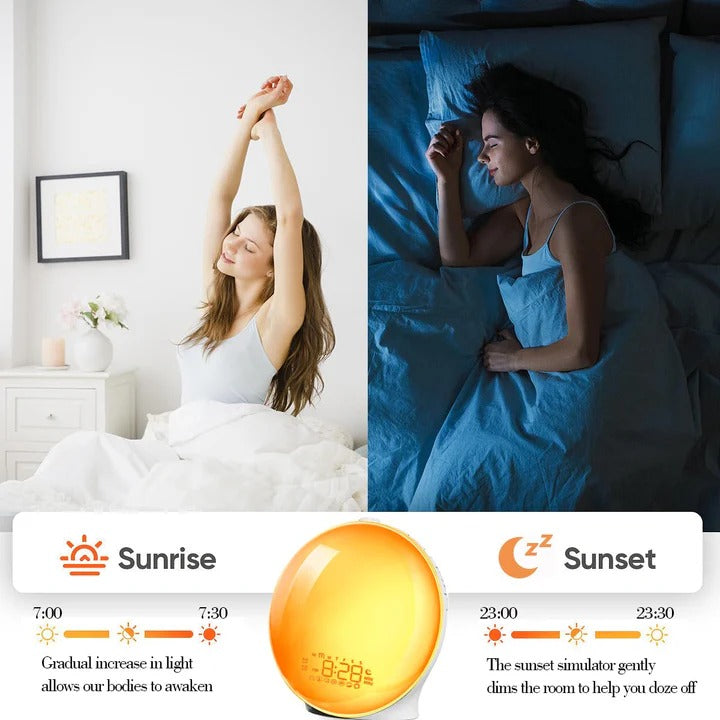Sunrise Simulation Alarm Clock with Built In Nature Sounds