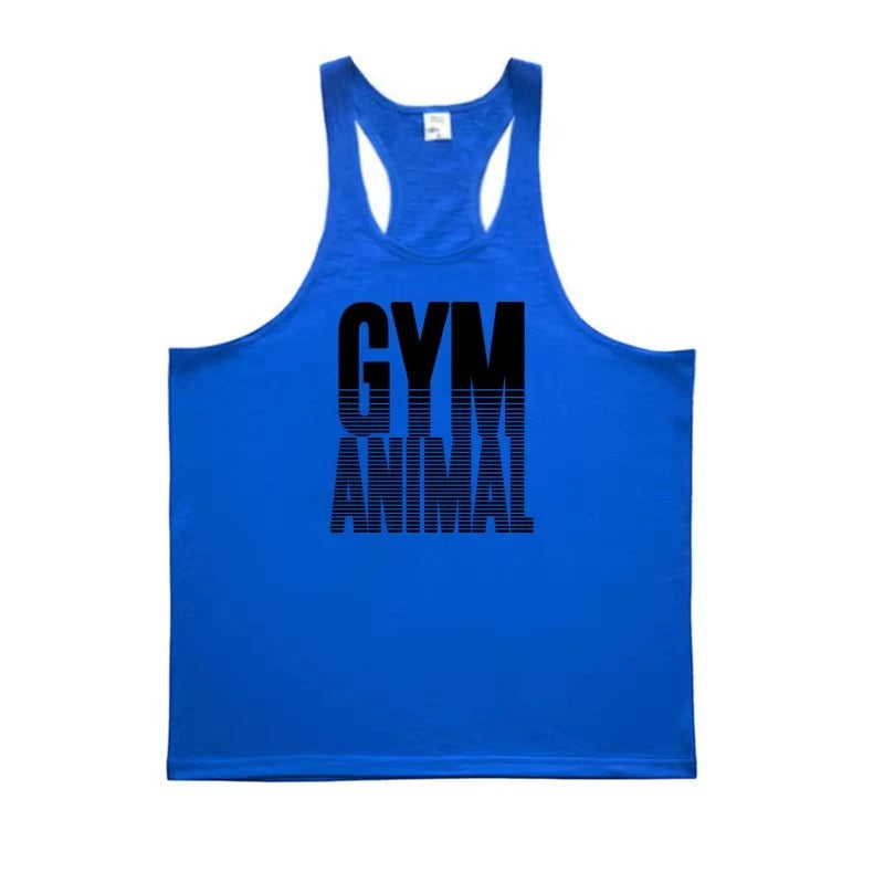 Athletic Cotton Stringer Vest with Slim Muscle Cut for Men