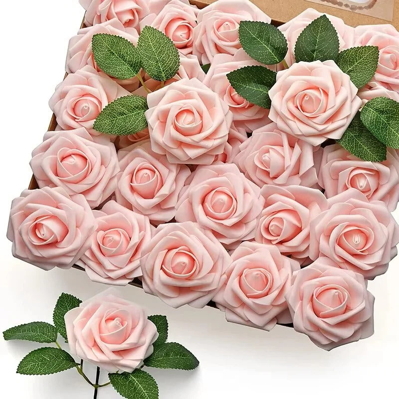 Artificial Red Rose Stems for Centerpieces Weddings and Home Decor