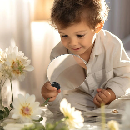 Ergonomic Hands-Free Magnifying Glass with 5X Magnification and Adjustable Neck Strap