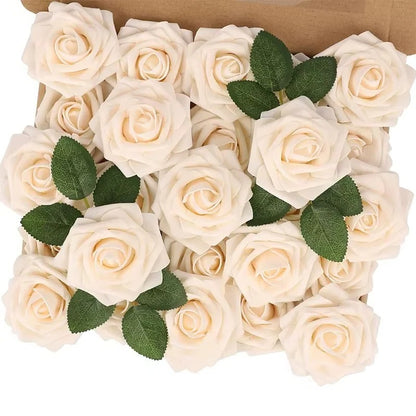 Artificial Red Rose Stems for Centerpieces Weddings and Home Decor