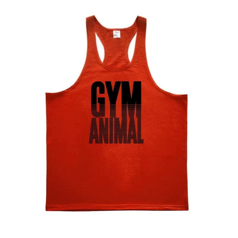 Athletic Cotton Stringer Vest with Slim Muscle Cut for Men