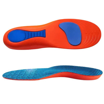 Arch Support Insoles with Cushioned Heel Cup and Moisture Wicking Top Layer