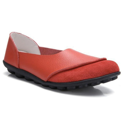 Ladies Broad Width Suede Moccasin Loafers with Soft Cushioned Insole