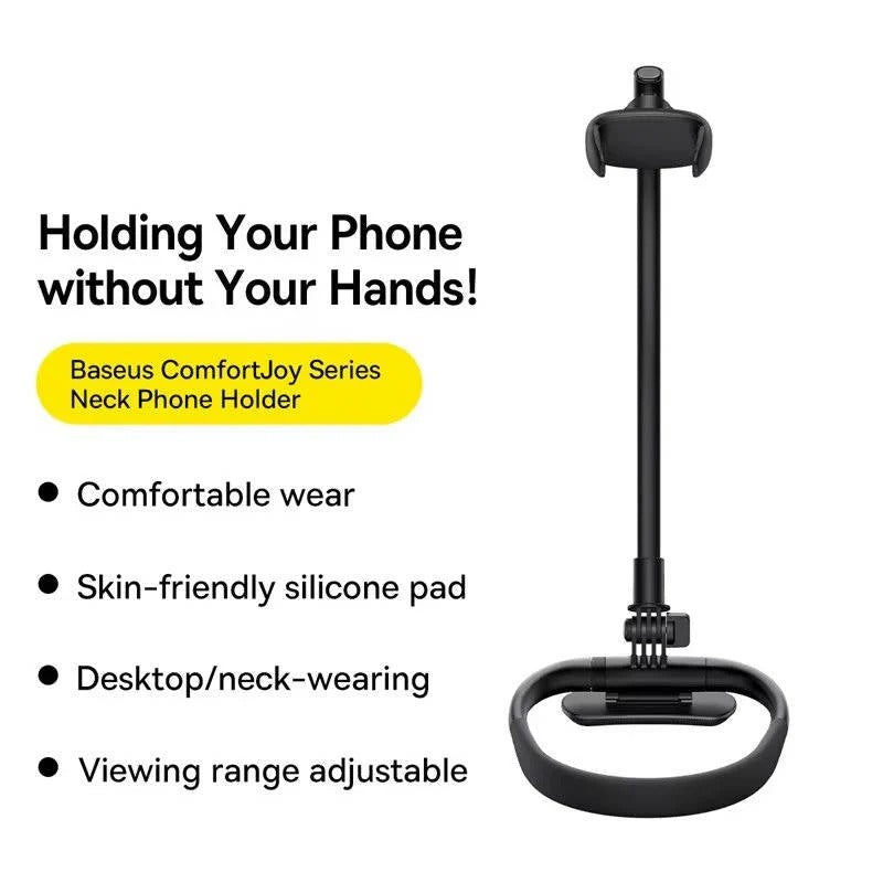 Cell Phone Holder with 360 Degree Rotation for Desk and Bedside