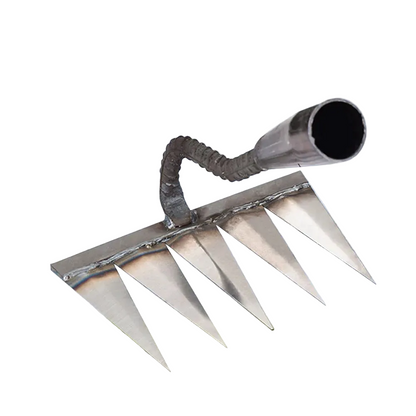 Durable Iron Weeding Rake for Lawn and Garden Maintenance