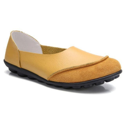 Ladies Broad Width Suede Moccasin Loafers with Soft Cushioned Insole
