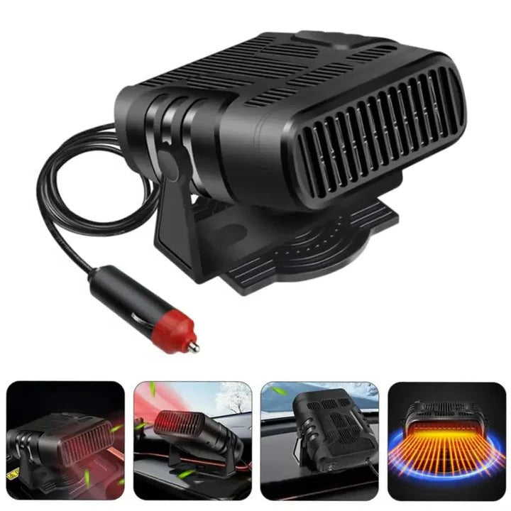 Dual Function Car Heater and Cooling Fan with 360 Degree Rotation, 12V